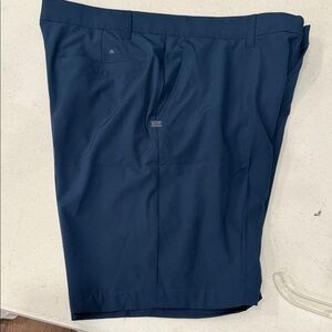 Adidas Men's Deep Blue Flat Front Shorts